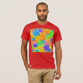 Kleurig Abstract patroonontwerp T-shirt (Voorkant volledig)