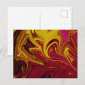 Kleurig abstract schilderij briefkaart (Voorkant / Achterkant)