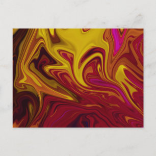 Kleurig abstract schilderij briefkaart