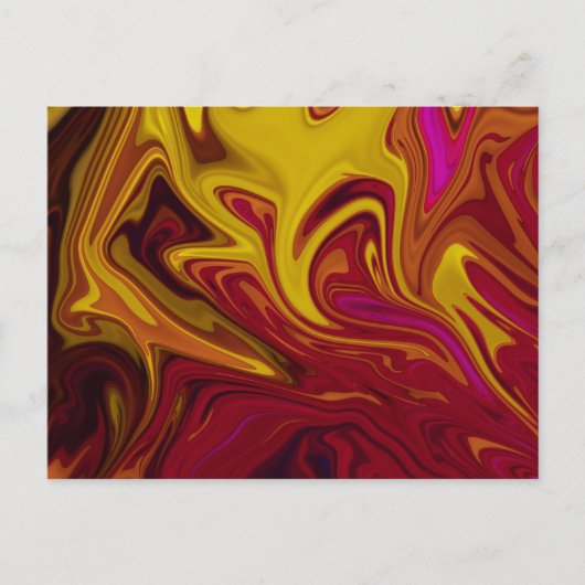 Kleurig abstract schilderij briefkaart (Voorkant)