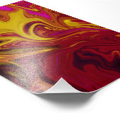 Kleurig abstract schilderij foto afdruk (Hoek)