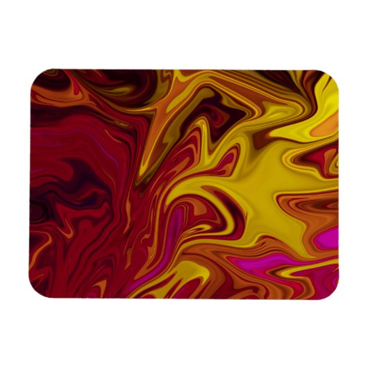 Kleurig abstract schilderij magneet (Horizontaal)