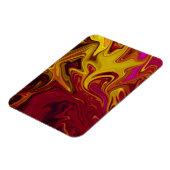 Kleurig abstract schilderij magneet (Linkerzijde)