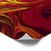 Kleurig abstract schilderij poster (Hoek)