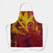 Kleurig abstract schilderij schort (Voorkant)