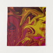 Kleurig abstract schilderij wandkleed (Voorkant (horizontaal))