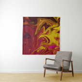 Kleurig abstract schilderij wandkleed (In Situ (horizontaal))