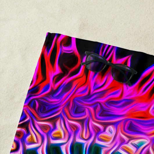 Kleurig Abstract Shell Design - Beach Towel Strandlaken (In situ)