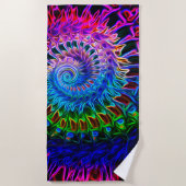 Kleurig Abstract Shell Design - Beach Towel Strandlaken (Voorkant)