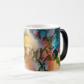 Kleurig abstract slangenhuidpatroon magische mok (Voorkant rechts)