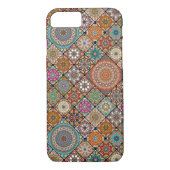 Kleurig abstract tegelvormig ontwerp Case-Mate iPhone case (Achterkant)