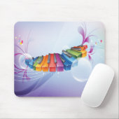 Kleurig Abstract toetsenbord Muismat (Met muis)