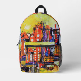 Kleurig Abstract vormontwerp Bedrukte Rugzak