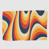 Kleurig abstract vormontwerp golfhanddoek (Horizontaal)