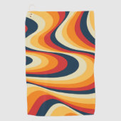 Kleurig abstract vormontwerp golfhanddoek (Voorkant)