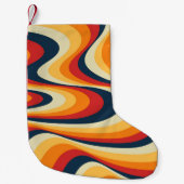 Kleurig abstract vormontwerp kleine kerstsok (Voorkant)