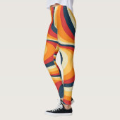 Kleurig abstract vormontwerp leggings (Links)