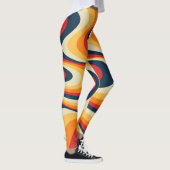 Kleurig abstract vormontwerp leggings (Rechts)