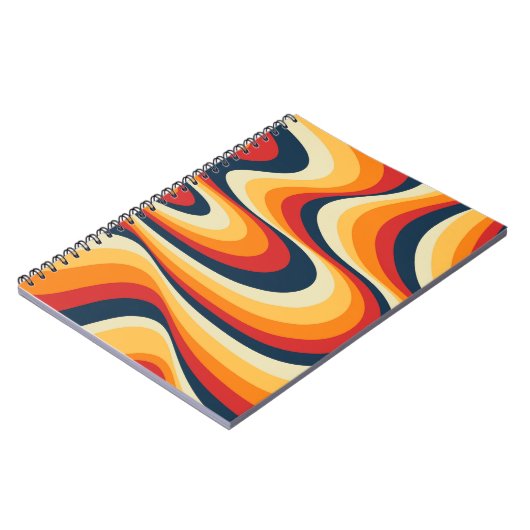 Kleurig abstract vormontwerp notitieboek (Linkerzijde)