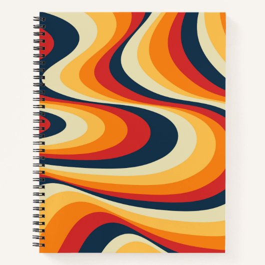 Kleurig abstract vormontwerp notitieboek (Voorkant)