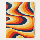 Kleurig abstract vormontwerp planner (Achterkant)