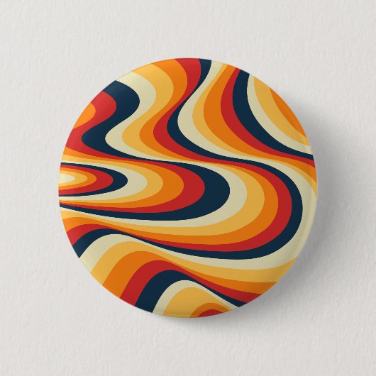 Kleurig abstract vormontwerp ronde button 5,7 cm (Voorkant)