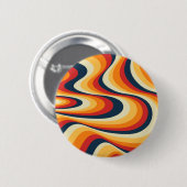 Kleurig abstract vormontwerp ronde button 5,7 cm (Voorkant /achterkant)