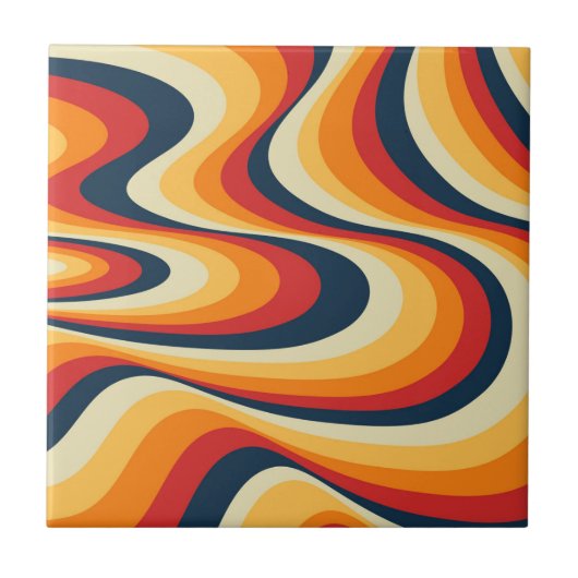 Kleurig abstract vormontwerp tegeltje (Voorkant)