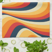 Kleurig abstract vormontwerp theedoek (Gevouwen)