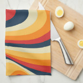 Kleurig abstract vormontwerp theedoek (Quarter Fold)