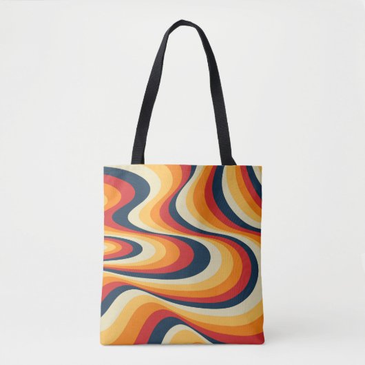 Kleurig abstract vormontwerp tote bag (Voorkant)