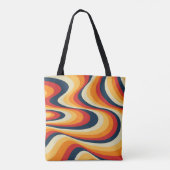 Kleurig abstract vormontwerp tote bag (Achterkant)