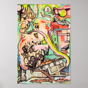 Kleurig Abstracte archiveringsarchiveringsartikel Poster