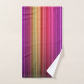 Kleurig Acrylvormig verticaal regenboogpatroon | Bad Handdoek (Handdoek)