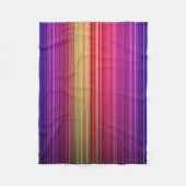Kleurig Acrylvormig verticaal regenboogpatroon | Fleece Deken (Voorkant)