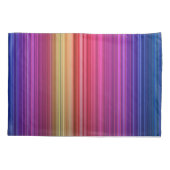 Kleurig Acrylvormig verticaal regenboogpatroon | Kussensloop (Achterkant-Links)