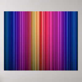 Kleurig Acrylvormig verticaal regenboogpatroon | Poster