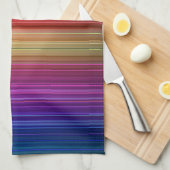 Kleurig Acrylvormig verticaal regenboogpatroon | Theedoek (Quarter Fold)