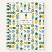 Kleurig anananas, aangepast recept Notitieboek (Voorkant)