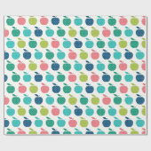 Kleurig Apple Wrapping Paper Cadeaupapier (Vlak)