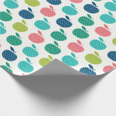 Kleurig Apple Wrapping Paper Cadeaupapier (Hoek)