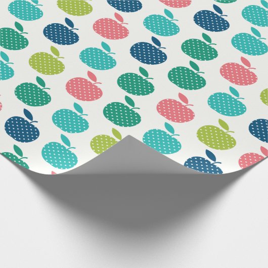 Kleurig Apple Wrapping Paper Cadeaupapier (Hoek)