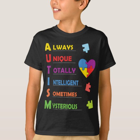 Kleurig ASD-ontwerp voor oudere ouders van autiste T-shirt (Voorkant)