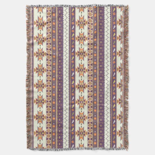 Kleurig aztec-patroon deken (Voorkant Verticaal)