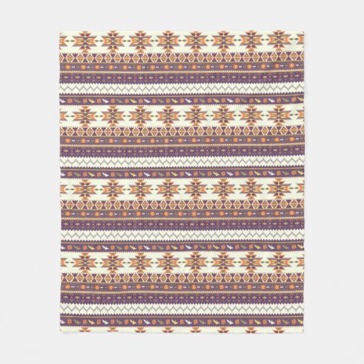 Kleurig aztec-patroon fleece deken (Voorkant)