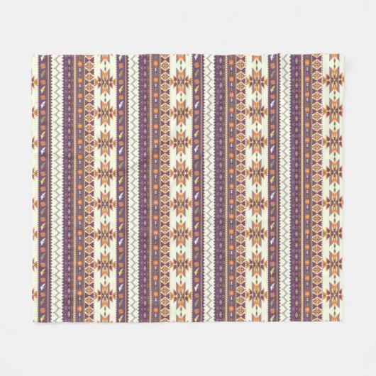 Kleurig aztec-patroon fleece deken (Voorkant (Horizontaal))