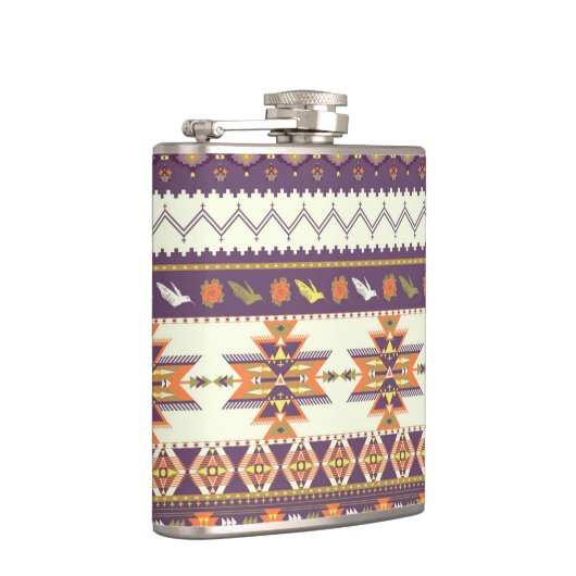 Kleurig aztec-patroon heupfles (Rechts)