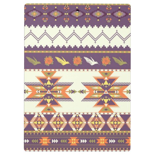Kleurig aztec-patroon klembord (Achterkant)