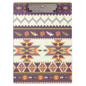 Kleurig aztec-patroon klembord (Voorkant)
