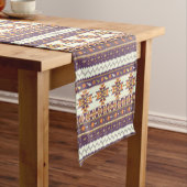 Kleurig aztec-patroon korte tafelloper (Voorbeeld)